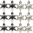 thumbnail image 1 of npkgvia Christmas Decorations,Hanging Decor,Christmas Tree Pendant 5cm12pcs Pentagonal Star Pendant Bright Irregular Electroplating,Clearance, 1 of 2