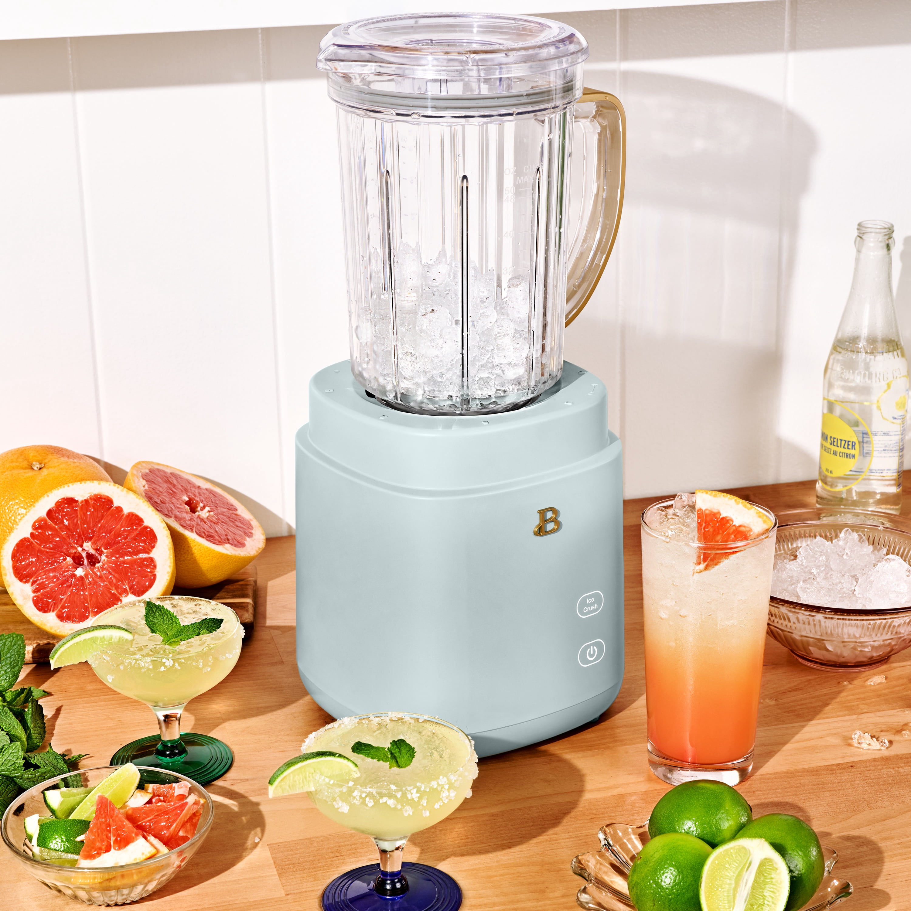 Beautiful 3-in-1 Kitchen System, Blender, Food Processor & Personal Blender, Hydrangea by Drew Barrymore