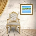 thumbnail image 3 of Moore, Regina 32x26 Gold Ornate Wood Framed with Double Matting Museum Art Print Titled - Red Roof Landscape II, 3 of 4