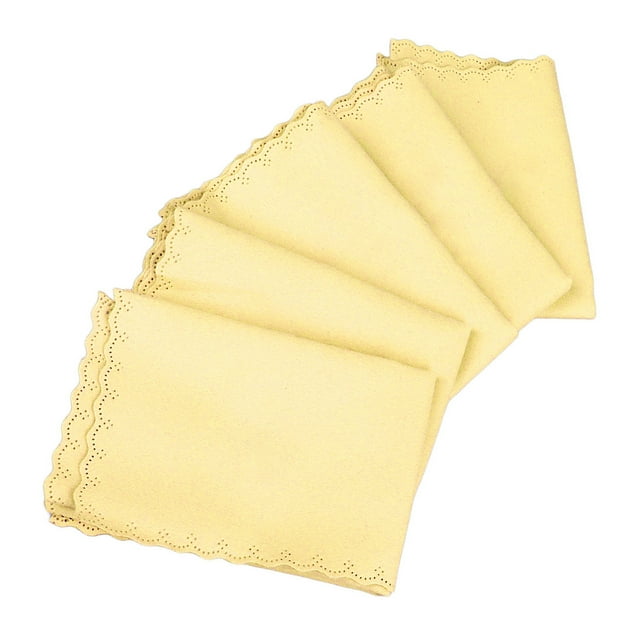 5PCS Piano Cleaning Cloth, Premium Piano Plush Polishing Cloths Musical Instruments Polishing Cleaning Cloth For Guitar Bass Violin