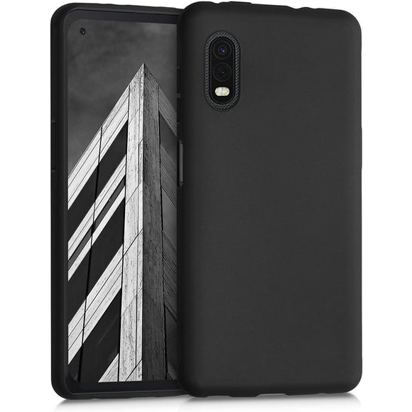 kwmobile TPU Case Compatible with Samsung Galaxy Xcover Pro - Case Soft Thin Slim Smooth Flexible Phone Cover - Black