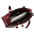 thumbnail image 4 of Christine Circular Print Vegan Leather Womens Satchel Bag witch matching wallet - 2 pieces by Mia K, 4 of 13