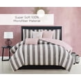thumbnail image 4 of Juego de Ropa de Cama Juicy Couture Cabana Stripe Reversible Queen, 4 of 5