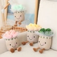 thumbnail image 4 of Plantas suculentas realistas para niños, juguetes de peluche suaves para decoración de estantería, muñeca creativa con flores en maceta, almohada para decoración del hogar, 4 of 5