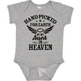 thumbnail image 3 of Inktastic Handpicked for Earth by My Aunt in Heaven with Angel Wings Boys or Girls Baby Bodysuit, 3 of 5
