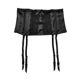 Women's Sexy Lace Garter Belt with 6 Straps Metal Clip Suspender