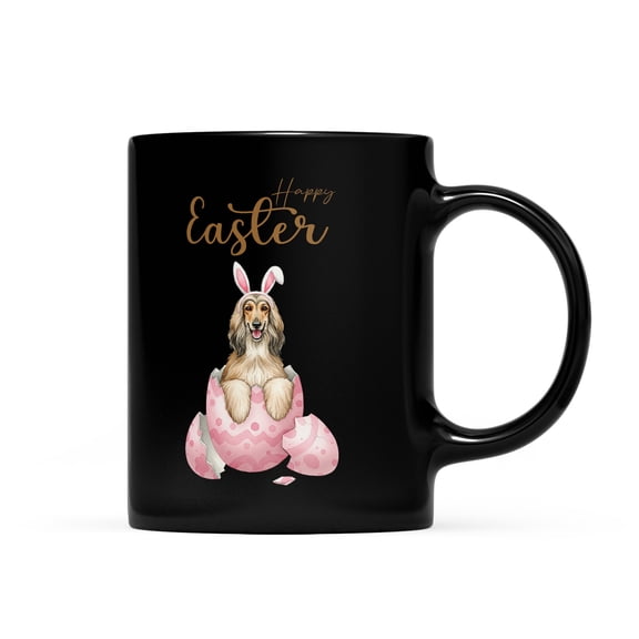 Easter Egg Afghan Hound Bunny Ear Welcome Spring Truck Mug Dog Lover Coffee Tea Cup - 12002