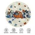 thumbnail image 6 of HomeKingdee Floral Pumpkin Round Fall Placemats, Thanksgiving Round Table Mats for Dining Decoration, 6 of 6