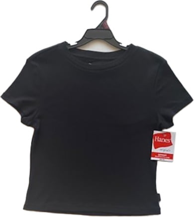 Hanes Originals Women's SuperSoft Comfywear Sleep Rib Crop Tee, Sizes S to 2X