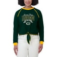 thumbnail image 4 of Women's WEAR by Erin Andrews Green/Gold Green Bay Packers Tie-Front Long Sleeve Top, 4 of 4