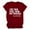 Wine, variant on NJGRAE 3/4 Length Sleeve Womens Tops Tie Dye Summer T-Shirt Women's Solid Color Casual Fashion Letter Printed Round Neck Short Sleeved T Shirt Top Women’S Boat Neck T-Shirts Xxl