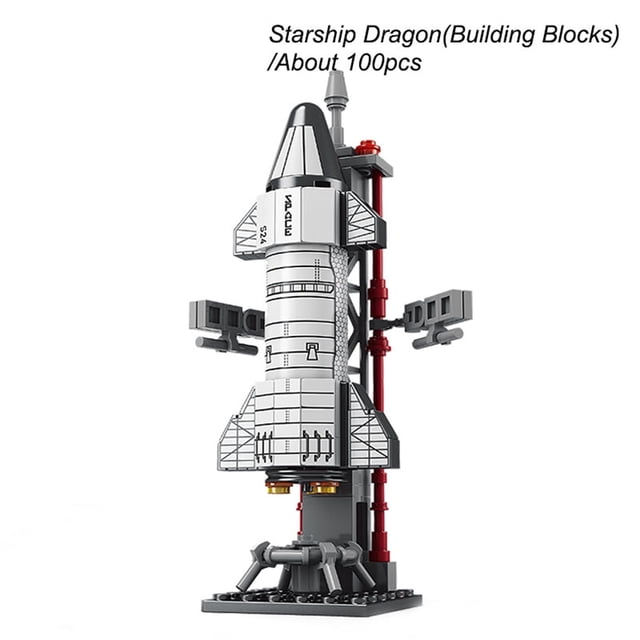 SALYWEE Space Shuttle Building Blocks, Space Ship Model Toy, Rocket and Space Station Building Bricks, Collectibles Gifts for Space Fans