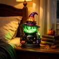thumbnail image 6 of Witch Hat Cauldron Night Light, 11.81 x 7.09 x 1.97 In Warm LED Halloween Decor for Table Shelf Indoor Party and Holiday Gifts, 6 of 9