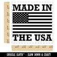 thumbnail image 2 of Made in the USA with Flag Self-Inking Rubber Stamp Ink Stamper - Blue Ink - Large 1-1/2 Inch, 2 of 7