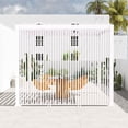thumbnail image 2 of Mirador 111S Outdoor Pergola Aluminum Deco Wall Skyline 1/3 10' Side, White (Not Pergola), 2 of 7