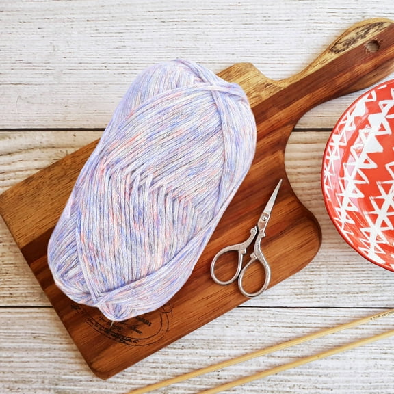 HINTRMENT 1 Roll Crochet Cotton Thread for Craft Projects and present Giving Blue 18X3.3in