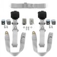 thumbnail image 1 of Standard 3 Point Gray & Grey Retractable Bench Seat Belt Kit with Bracketry for Early Cars 1900-1927 - 3 Belts, 1 of 1