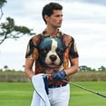 thumbnail image 3 of Fotbe Cute Colorful Flower French Bulldog Camiseta Polo de Golf para Hombre con Estampado – Camisa Deportiva Transpirable con Cuello Abotonado-3X-Large, 3 of 6