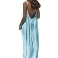 thumbnail image 3 of XIAOCHA Eyelet-Embroidered Maxi Dress for Women Spaghetti-Strap Scoop-Neck Summer Beach Tunic Gown, 3 of 8