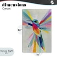 thumbnail image 4 of Stupell Industries Contemporary Rainbow Winged Hummingbird Canvas Art, 16 x 24, by Chromatic Storm Studio, 4 of 8