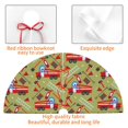 Adobk Cartoon Fire Truck Print Christmas Tree Skirt Christmas Tree