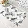 thumbnail image 6 of Diatomaceous Earth Bath Mat,Modern Minimalist Geometric Marble Non-Slip Volume Super Absorbent Fast Drying Eco-Friendly Easy to Clean for Bathroom Kitchen Door mat 16×24Inch (40 * 60cm), 6 of 6