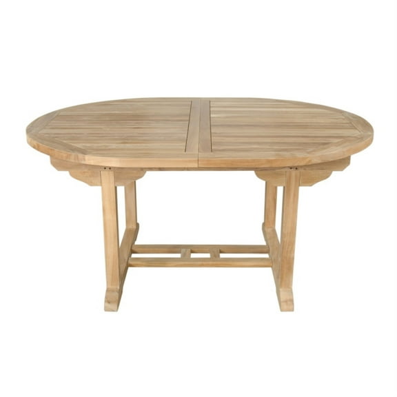 Anderson Teak Bahama Oval Extension Table Extra Thick Wood-Size:87"