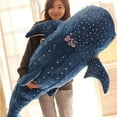 thumbnail image 4 of EASTIN Cute Shark Plush Toy Big Fish Cloth Doll Whale Stuffed Children Birthday Gift, 4 of 11