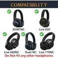 thumbnail image 2 of SOULWIT Cooling Gel Replacement Ear Pads for JBL E65BTNC/Live 650BTNC/Live 770NC/Live 660NC/Duet NC Over-Ear Headphones, Earpads Cushions with High-Density Foam - Grey, 2 of 6
