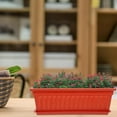 thumbnail image 4 of Self-Watering Window Box Planter Set, 17" Durable Plastic Flower Pots with Drainage Holes & Tools for Indoor/Outdoor Gardening, Balcony, Patio, Windowsill, 4 of 9