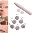 thumbnail image 4 of Pin-Free Quilt Fixing Clip, 8Pcs Duvet Clips and Threading Tool, Soft Duvet Snaps to Hold Comforter Inside, Invisible Quilt Fixing Clips Duvet Pins for Quilts Blanket Sheet (Gray), 4 of 9