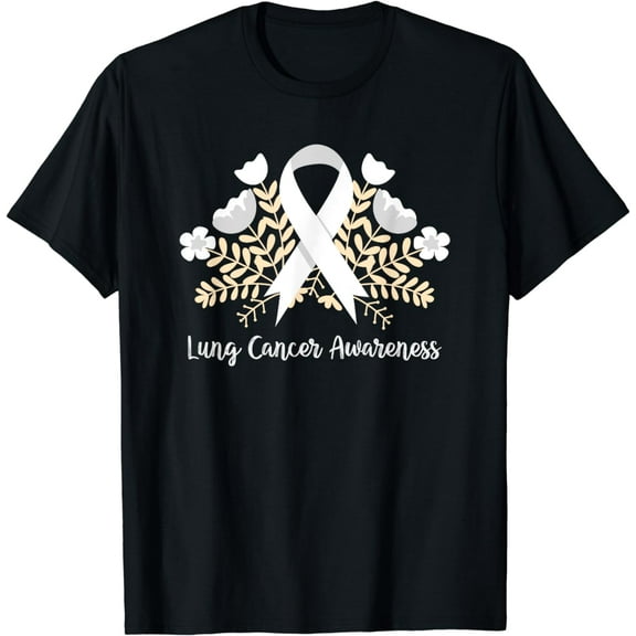 Lung Cancer Awareness Ribbon Lung Cancer T-Shirt