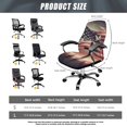 thumbnail image 7 of POLERO American Flag Cross Dove Corrosion Proof One Piece Office Rolling Chair Cover, Breathable Elastic Cloth Office Chair Protector for Home, 7 of 7
