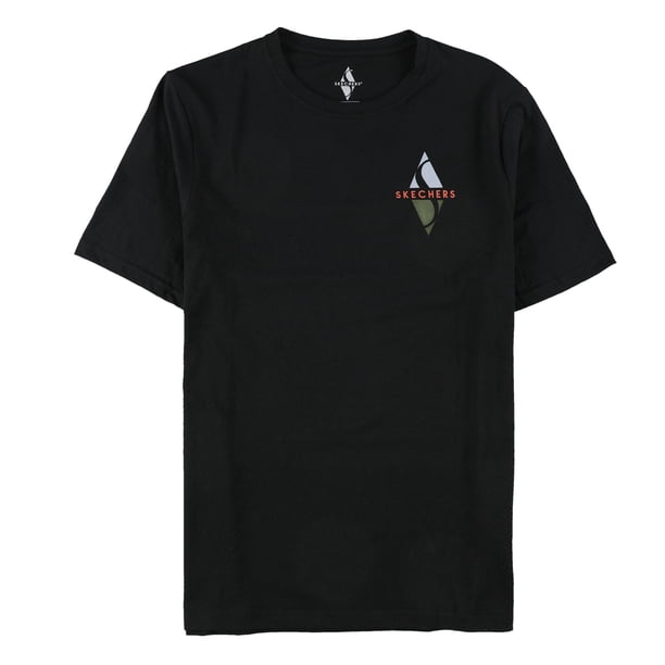 Skechers Mens Chest Box Diamond Graphic T-Shirt black M