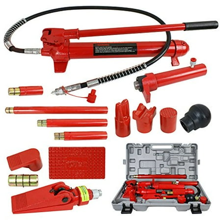 Jack 10 Ton Long Frame Zeny 10 Ton Porta Power Hydraulic Jack Body Frame Repair Kit Auto Shop Tool Lift Ram ()