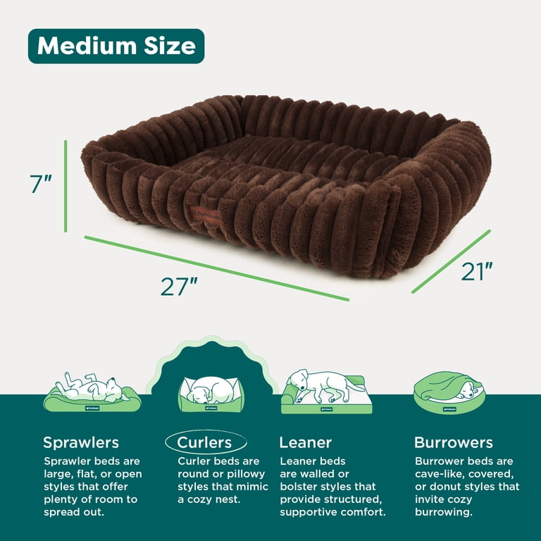 FurHaven Warming Cuddler Pet Bed, Brown, Medium photo 5