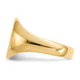 thumbnail image 2 of Auriga Fine Jewelry 14K Yellow Gold 13.0x11.5 mm Closed Back Men's Signet Ring for Men's Size 10, 2 of 7