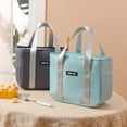 thumbnail image 4 of Insulated Lunch Tote Bag Reusable Thermal Food With Secure Side Pocket And Comfortable Handles For Daily Commute, 4 of 6