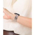 thumbnail image 3 of ZYX 7-Link Stainless Steel Band for Apple Watch, Women's Dressy Metal Bracelet with Tool, Sliver & RoseGold, 49mm/46mm/45mm/44mm/42mm(series 3/2/1), 3 of 6