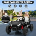 thumbnail image 3 of M optimized 24V 2 Seater Ride On Car, Off-Road UTV for Kids w/Metal Frame, 20 Inch Wide Seat, 400W Electric Vehicle Toy Car w/Pop Music, 3 Speeds for Boys and Girls, 3 of 7