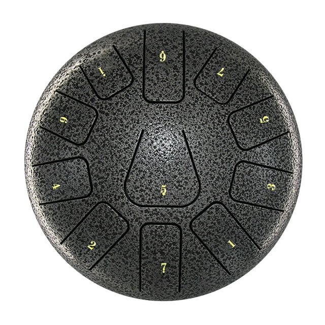 Amdohai Tambour à Languette en Acier de 8 Pouces, 11 Notes, Tambour pour Handpan