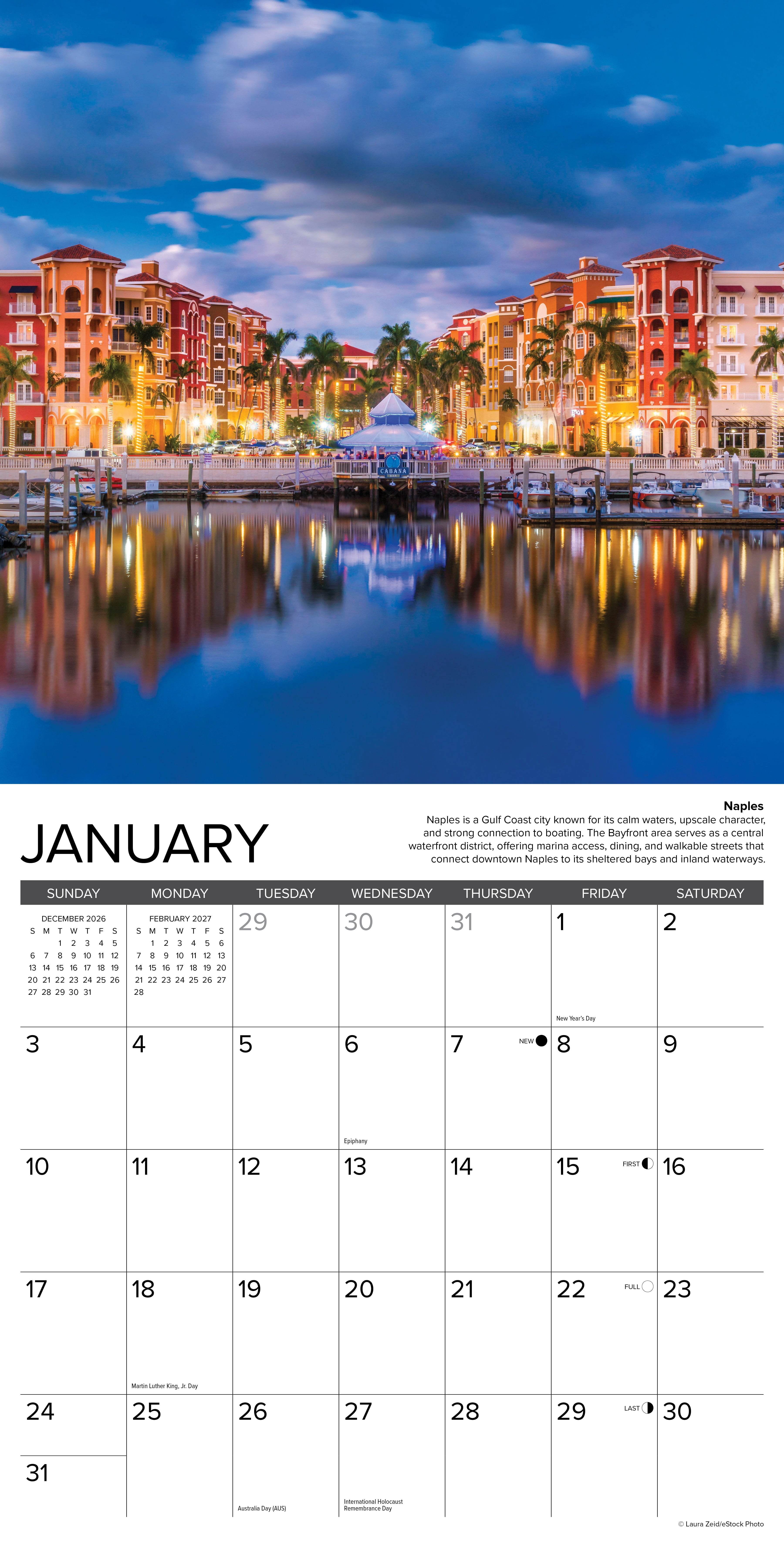 Willow Creek Press, Florida 2027 Wall Calendar