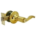thumbnail image 2 of RI-KEY SECURITY - Lever Door Lock Entry Keyed Cylinder Wave Handle 3 Keys Satin Brass Finish KW RH, 2 of 9