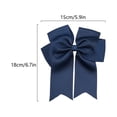 thumbnail image 3 of ‌6 Inch Satin Hair Bows for Girls & Women - Double Layer Ribbon Bow Clip with Alligator Metal Clip for Toddlers, Teens, Kids Hair Accessories ‌, 3 of 7