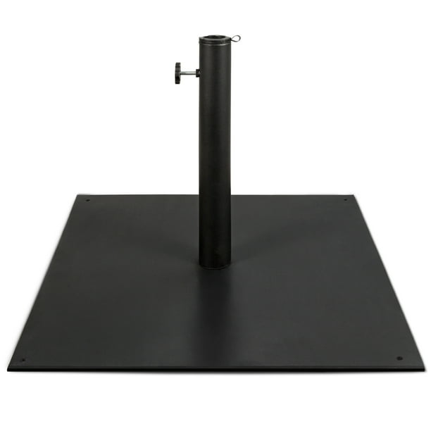 Met bloed bevlekt Vervoer hulp Best Choice Products 38.5lb Steel Umbrella Base, Square Patio Stand w/  Tightening Knob and Anchor Holes - Black - Walmart.com