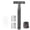 Black+Base, variant on Razors for Women, Double Edge Safety Razor with 10 Platinum Blades, Reusable Metal Shaver, Rose Gold, Anti-Slip Handle, Smooth Shaving (Pink+Base)