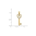 thumbnail image 2 of 14K Gold Key W/Heart Sweet 16 Pendant, 2 of 4