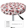 Cute Chickens Bar Stool Covers, NonSlip Washable Bar Stool Seat Covers