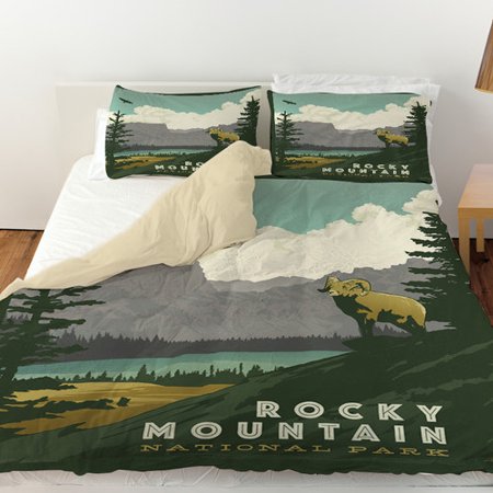 Manual Woodworkers & Weavers Rocky Mountain National Park Duvet Cover
