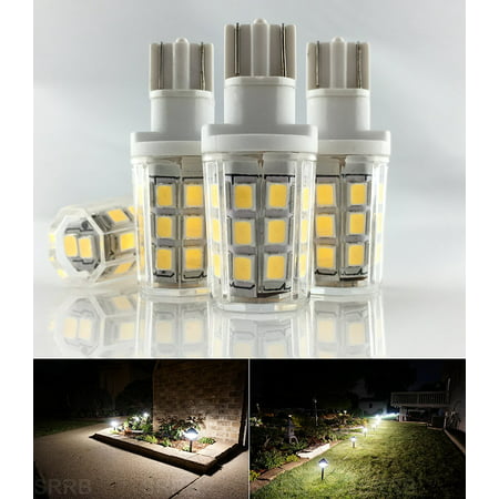 Kohree 2.5W LED Replacement Landscape Pathway Light Bulb 12V AC/DC Wedge Base T5 T10 3000K Pack of (Best T10 Led Bulb)